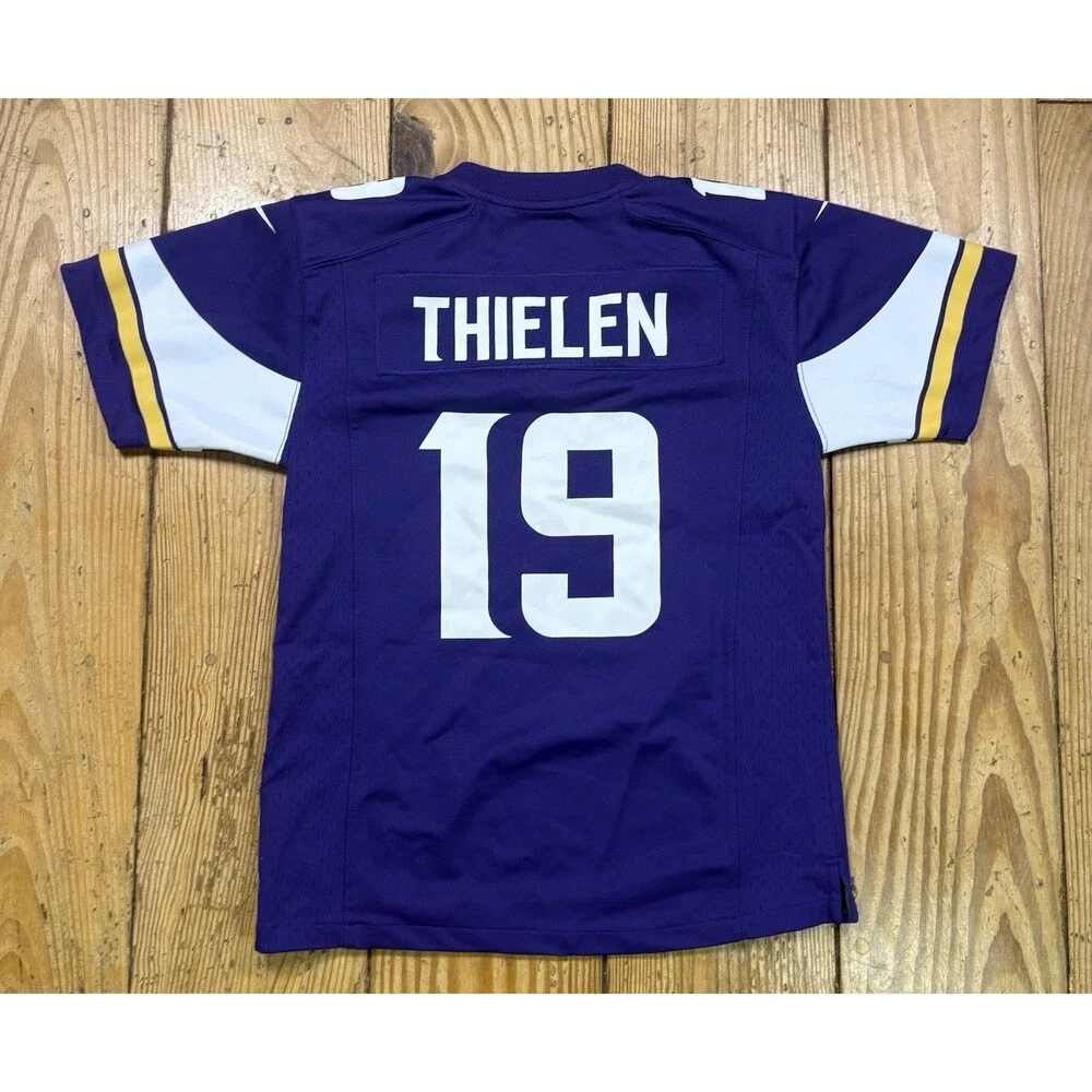 Minnesota Vikings Jersey Youth Medium Purple NFL Football Nike Thielen 19 Kids